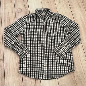 GYMBOREE boys Black and White Checkered Shirt/size 12